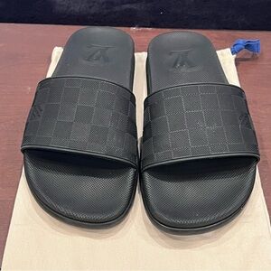 Louis Vuitton Waterfront Mule Pool slides In Black Men’s Size 7